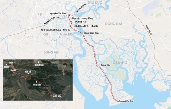 Vingroup đề xuất mở rộng tuyến metro Cần Giờ – Bến Thành