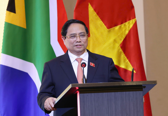 Thủ tướng Phạm Minh Chính phát biểu tại diễn đàn. Ảnh: Giang Huy