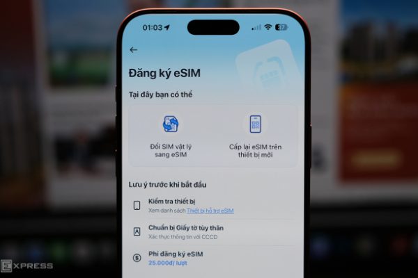 Vinaphone: Đổi eSIM dễ dàng qua ứng dụng chính thức