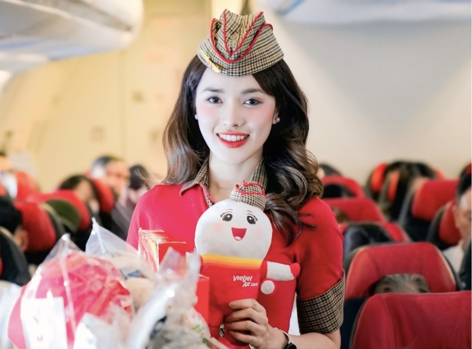 Tiếp viên hàng không của Vietjet. Ảnh: Tài Nguyễn