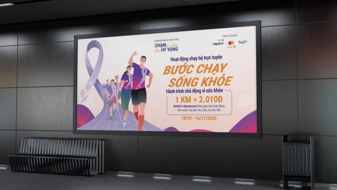 Họa động chạy bộ trực tuyến Bước chạy sống khỏe kéo dài từ 18/10 đến 16/11. Ảnh: Napas