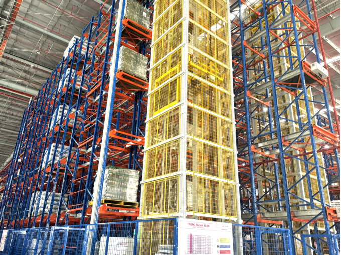 Dự án kệ tự động Shuttle Four Way được lắp đặt tại Saigon Co.op. Ảnh: Vinatech