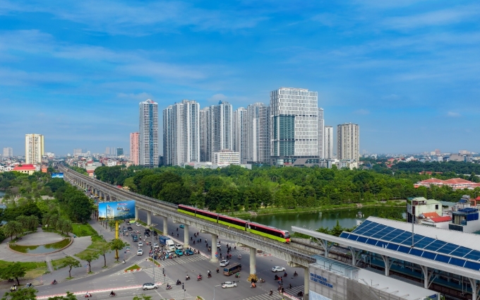 Tuyến metro số 3 tạo kết nối trực tiếp cho khu vực Bắc Từ Liêm và Tây Hồ Tây. Đây cũng là tuyến kết nối khu vực tây Hà Nội và trung tâm thành phố. Ảnh: ROX Group