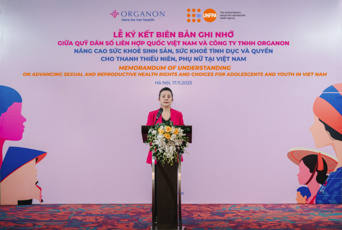 Đại diện Organon phát biểu về quyết định hợp tác chiến lược. Ảnh: Organon Việt Nam