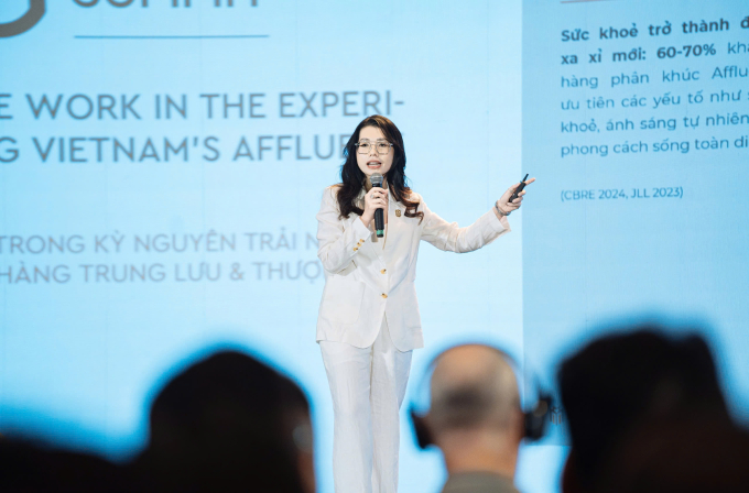 Bà Thi Anh Đào phát biểu tại sự kiện. Ảnh: Masterise Homes