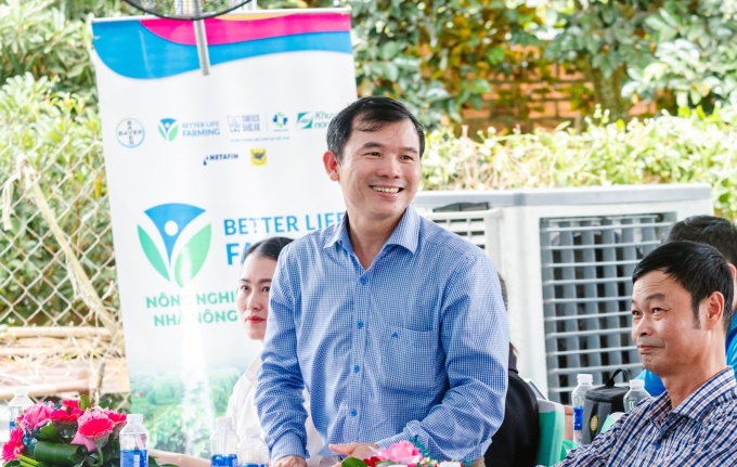 Ông Nguyễn Hắc Hiển, Chi cục trưởng Chi cục Trồng trọt và Bảo vệ thực vật Đăk Lăk phát biểu tại sự kiện. Ảnh: Lê Minh