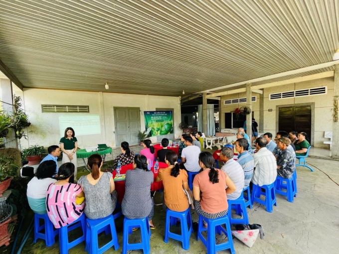 Từ tháng 4/2025 đến hết tháng 6/2025, MIC tổ chức tập huấn và giới thiệu về Bảo hiểm theo chỉ số lượng mưa tới 46 huyện/thị xã trên địa bàn các tỉnh An Giang, Đồng Tháp (cũ), Sóc Trăng (cũ), Kiên Giang (cũ) và Cần Thơ. Ảnh: MIC