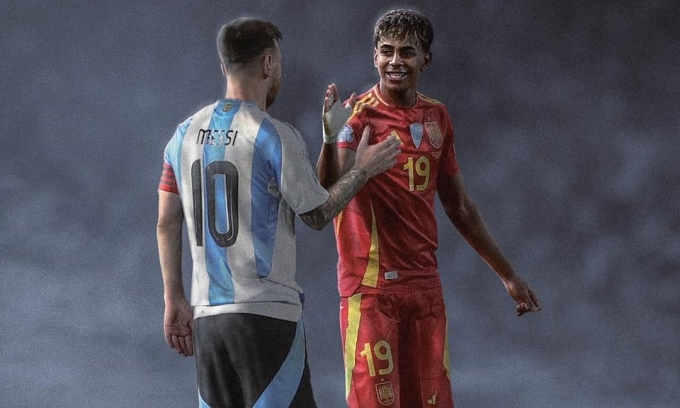 Argentina và Tây Ban Nha được xếp vào hai nhánh khác nhau, qua đó, chỉ có thể đối đầu trong trận chung kết World Cup 2026. Ảnh: FR