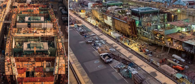 Lò phản ứng hạt nhân trên tàu sân bay USS John F. Kennedy trong ảnh chụp tháng 1/2017. Ảnh: X/Rick Joe