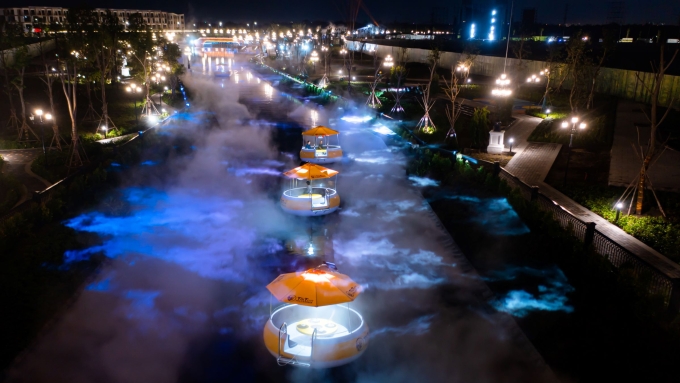 Dòng sông ánh sáng tại dự án. Ảnh: T&T Group