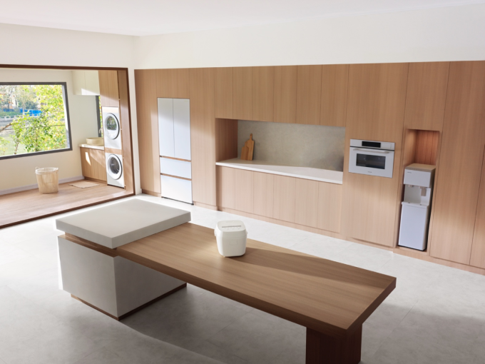 Các sản phẩm có tông màu trắng fuji sang trọng, phù hợp kết hợp không gian nội thất màu gỗ. Ảnh: Toshiba