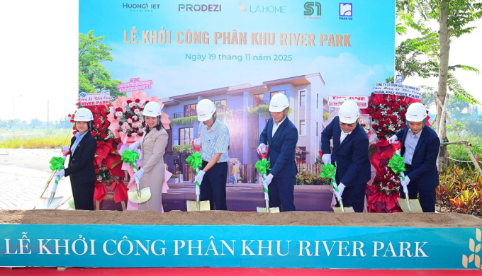 Lễ khởi công River Park sáng 19/11. Ảnh: Prodezi
