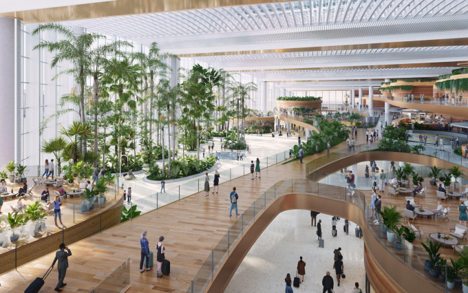 Phối cảnh nhà ga T2. Ảnh: Sun Group