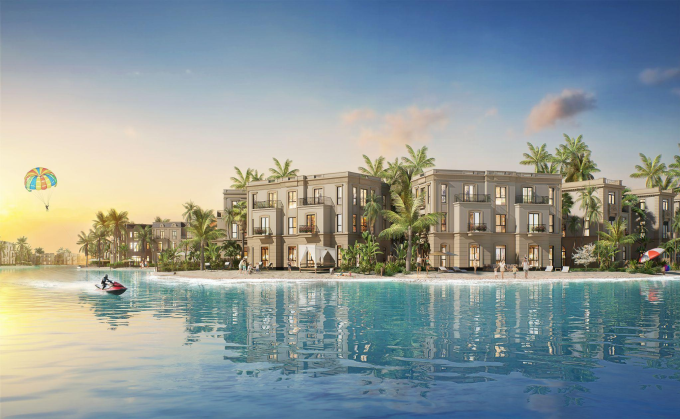 Phối cảnh bộ sưu tập các mẫu nhà tại phân khu Vịnh Tiên. Ảnh: Vinhomes