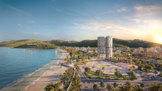 Phối cảnh tổng thể Q1 Tower. Ảnh: Q1 Tower Quy Nhơn