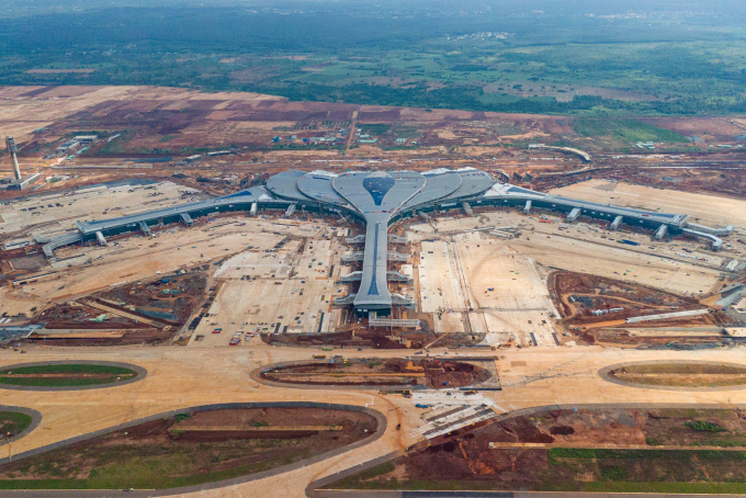 Sân bay Long Thành tăng tốc thi công. Ảnh: Ánh Dương