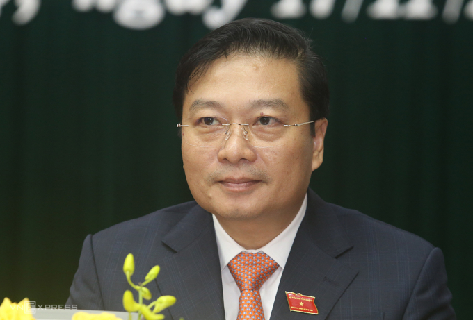 Ông Lê Hồng Vinh phát biểu nhận nhiệm vụ chiều 17/11. Ảnh: Đắc Thành