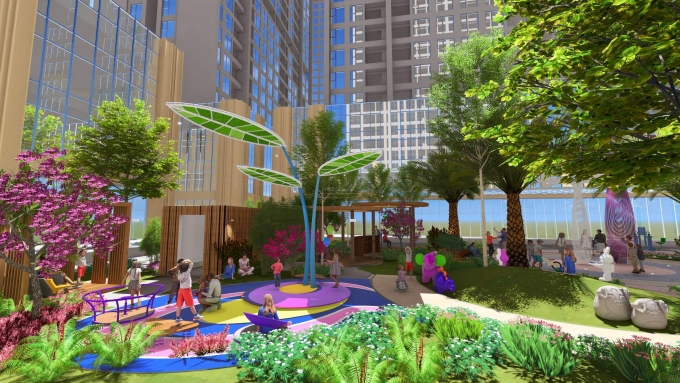 Phối cảnh tiện ích vui chơi tại dự án. Ảnh: CĐT