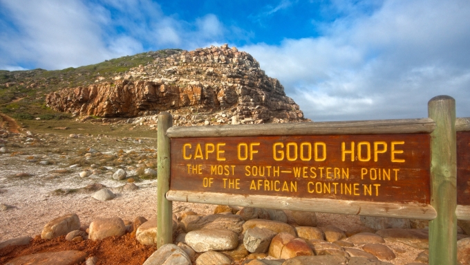 Mũi Hảo Vọng nổi tiếng ở Nam Phi. Ảnh: Great south adventure