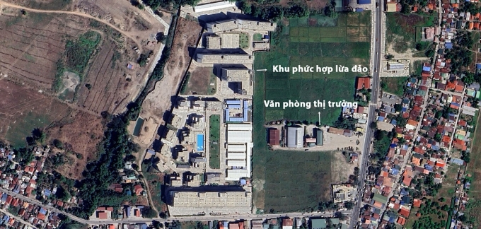 Vị trí khu phức hợp lừa đảo ở Bamban. Đồ họa: Google Earth