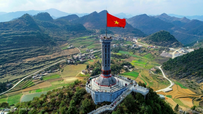 Cột cờ Lũng Cú. Ảnh: Giang Huy