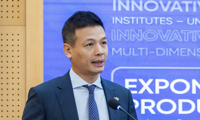 Ông Vũ Anh Tú phát biểu tại sự kiện. Ảnh: Trần Huấn