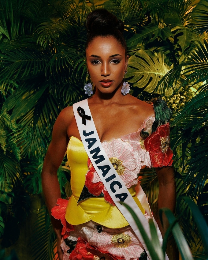 Nhan sắc hoa hậu Jamaica - Gabrielle Henry - trong bộ ảnh quảng bá Miss Universe. Ảnh: MU
