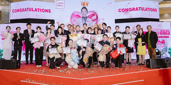 Các thí sinh bước vào vòng chung kết. Ảnh: AeonMall Việt Nam