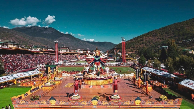 Đại lễ cầu nguyện hoà bình thế giới tại Bhutan. Ảnh: T&T Group