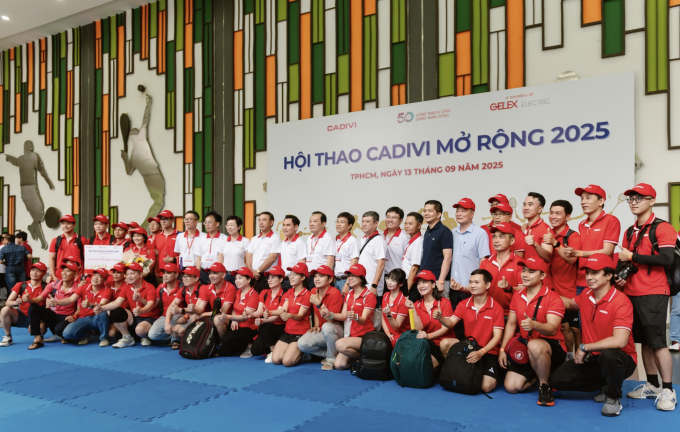 Hội thao của doanh nghiệp giúp gắn kết, khích lệ tinh thần rèn luyện thể chất. Ảnh: Cadivi