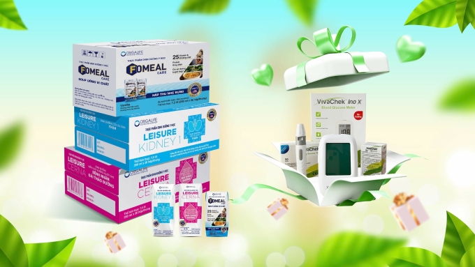 Orgalife tri ân khách hàng 111 bộ máy đo đường huyết. Ảnh: Orgalife
