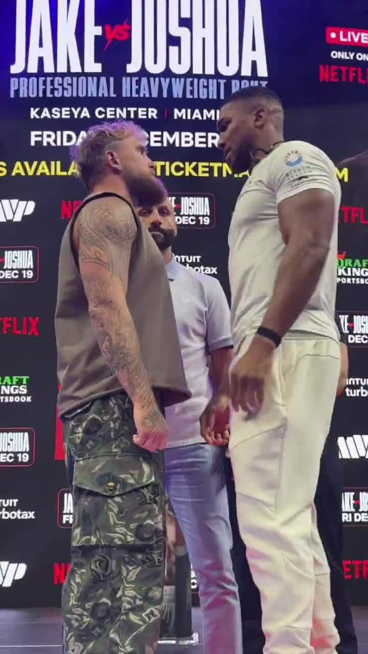 Jake Paul chạm mặt Anthony Joshua