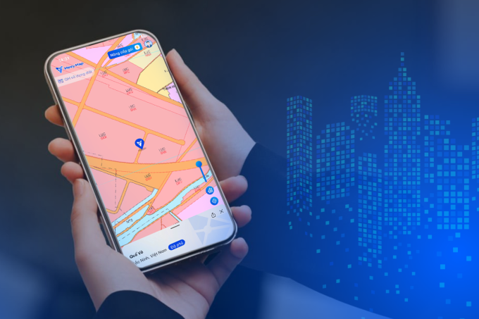 Người dùng tra cứu quy hoạch thửa đất trực tiếp trên ứng dụng Meey Map ngay trên điện thoại. Ảnh: Meey Land