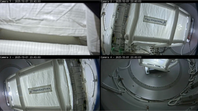 Túi Capture Bag thử nghiệm thành công trên Trạm Vũ trụ Quốc tế (ISS). Ảnh: TransAstra
