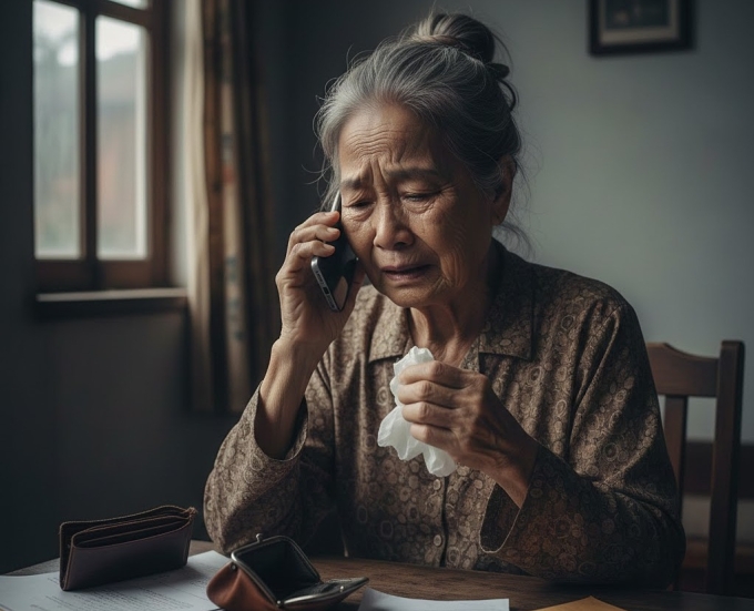 Theo Bộ Công an, nạn nhân của đường dây lừa đảo do Trần Quang Đạo cầm đầu đa số là người già. Ảnh minh họa: Gemini